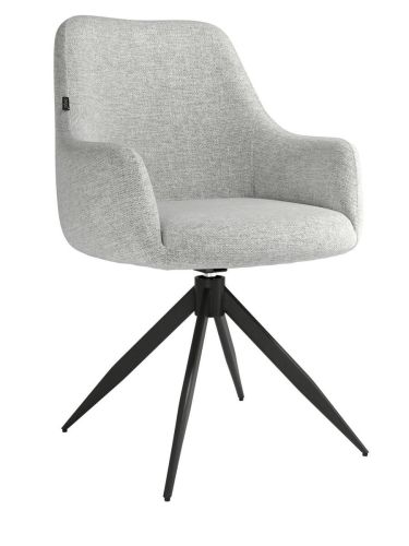 Silla MONTREAL giratoria de 180º Tapizadas Sobre Pata de Metal