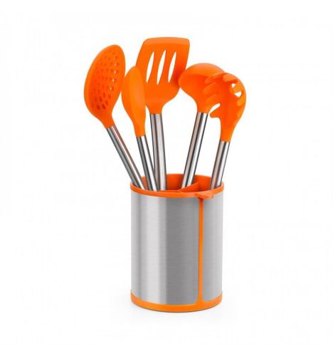 Set 5 utensilios Naranjas serie EFFICIENT BRA A195011