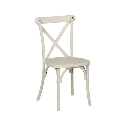 Silla de Comedor con Diseño Rústico y Respaldo Cruzado