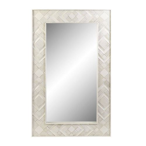 Espejo Blanco de Madera de Mango MB-180105