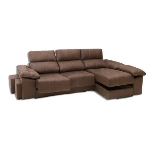 Chaise Longue Derecha Deslizante DOGER color Chocolate