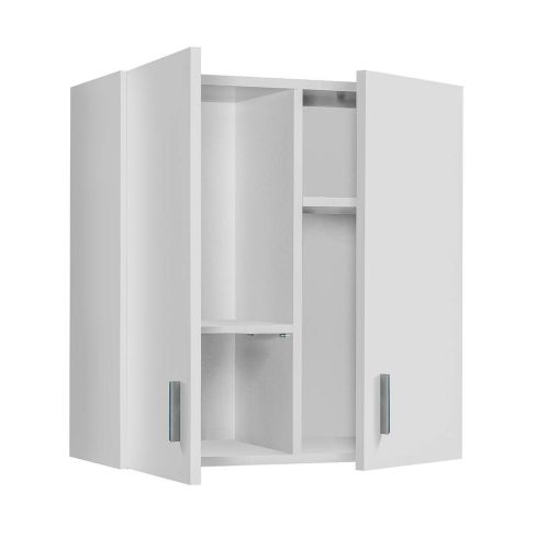 Armario auxiliar blanco de 2 puertas para colgar acabado blanco 005148O
