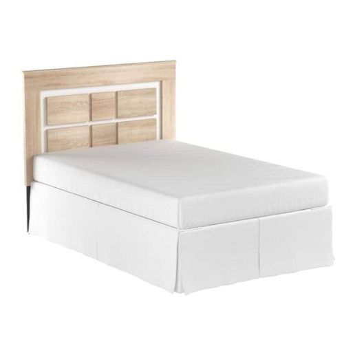 Cabecero de Cama Matrimonio con Patas LARA color Cambrian-Blanco