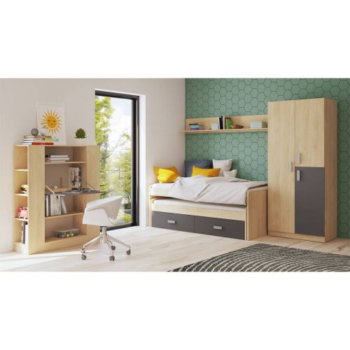 Dormitorio Juvenil DONALD+ 31 en color Andersen y Grafito