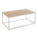 Mesa de Centro Rectangular de Madera Clara 10330135