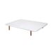 Divanlín DL27053 Base Tapizada en Blanco 105x200 cm