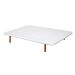 Divanlín DL27053 Base Tapizada en Blanco 135cm x 190cm
