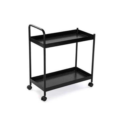 Mesa Auxiliar de Metal color Negro con Ruedas 20880087