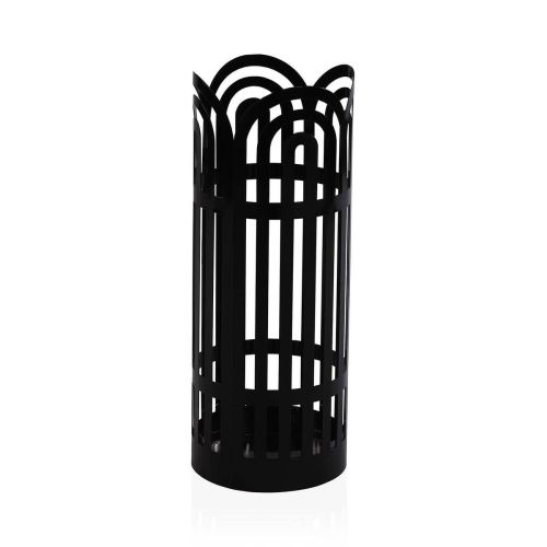 Paragüero Redondo Arco Negro de Metal con Bandeja Recogeagua 21700269