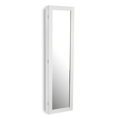 Espejo Joyero Blanco con Estantes 120 cm 16710630