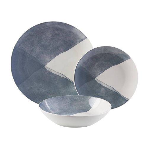 Vajilla de Mesa 18 Piezas Porcelana Picnic Azul 22990005