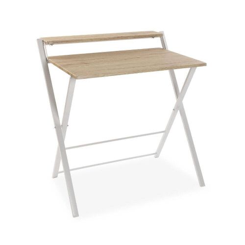 Mesa de Escritorio BLAKE Plegable en Metal y MDF 10330154