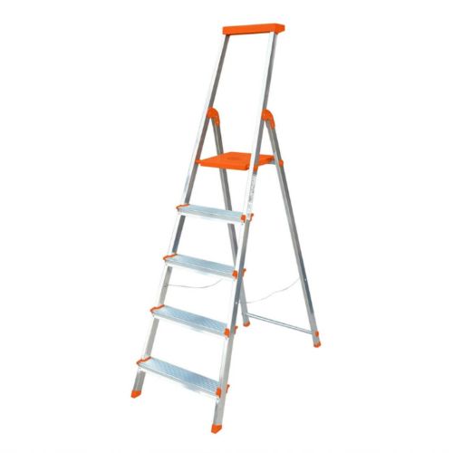 Escalera BRICO de 5 Peldaños color Mandarina BRI032