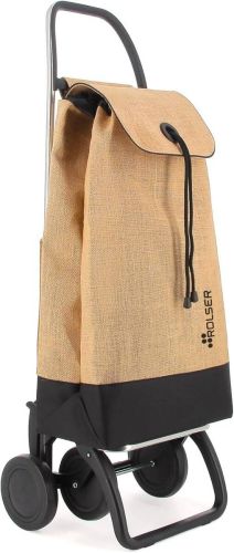 Carro de Compra I-MAX BI 4 en Yute Acabado Natural y Negro IMX546