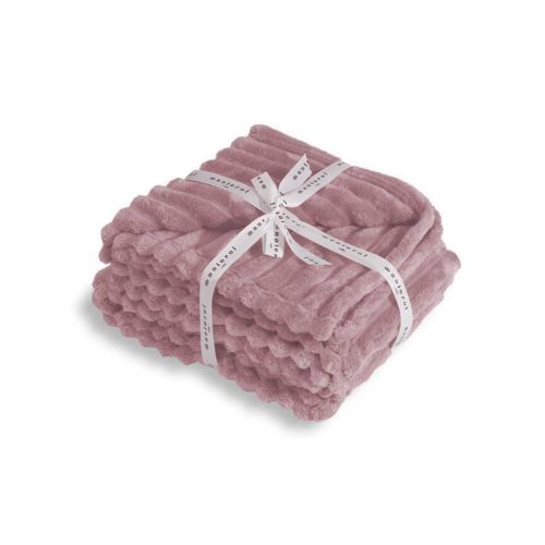 Plaid Sofá Canalé Rosa 130x160 MANTEROL