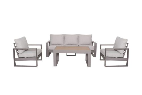 Conjunto de Jardín TOLEDO con Sofá y Mesa de Aluminio