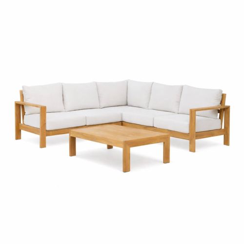 Conjunto de Jardín VALENCIA Esquinero de Aluminio 6 Plazas