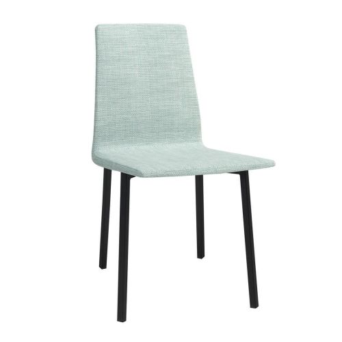 Silla de Cocina Tapizada ARGA con Patas de Color Negro