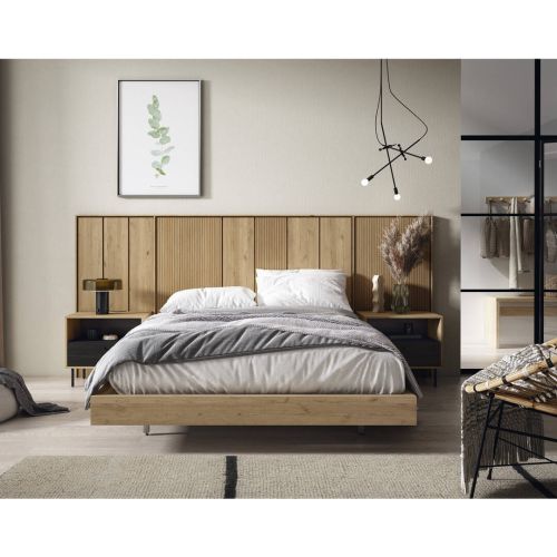 Conjunto Dormitorio de Matrimonio EPIRO Naturale-Bocamina