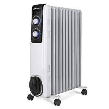 Radiador de Aceite Blanco 11 Elementos 2500 W RF 2500 ORBEGOZO