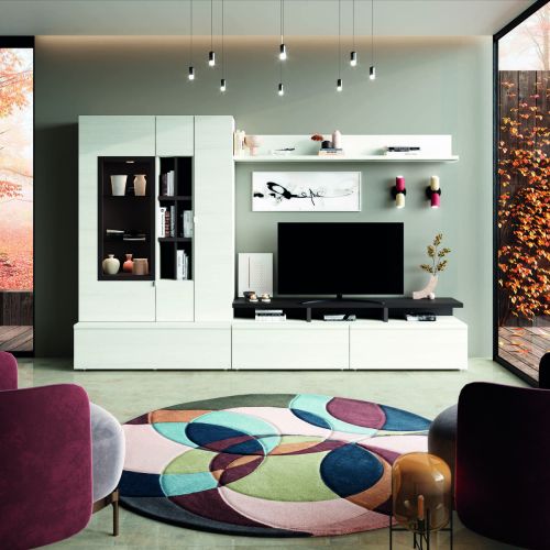 Conjunto de Salón NEO.4 en color Polar-Ébano 316