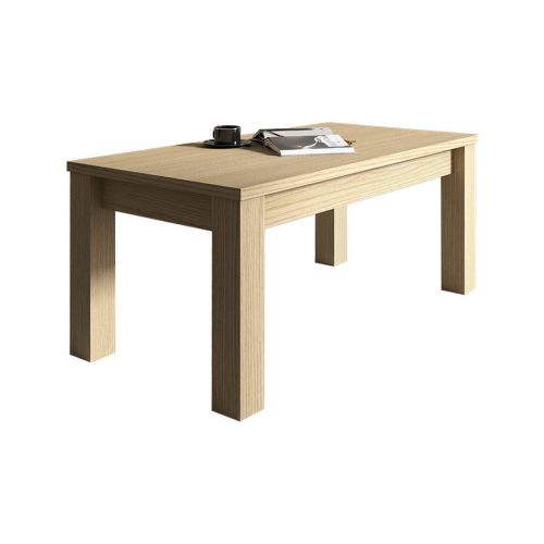 Mesa de Centro Elevable de Madera 100x50 cm Acabado Nuez M904