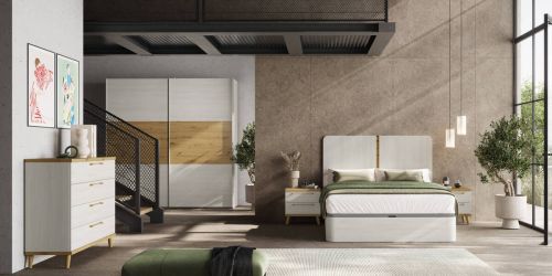 Conjunto de Dormitorio KRONOS 5 Polar y Artisan N 805