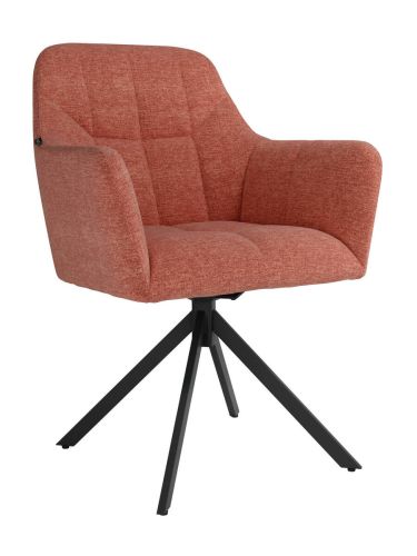Silla BÉRGAMO giratoria de 180º Tapizadas Sobre Pata de Metal