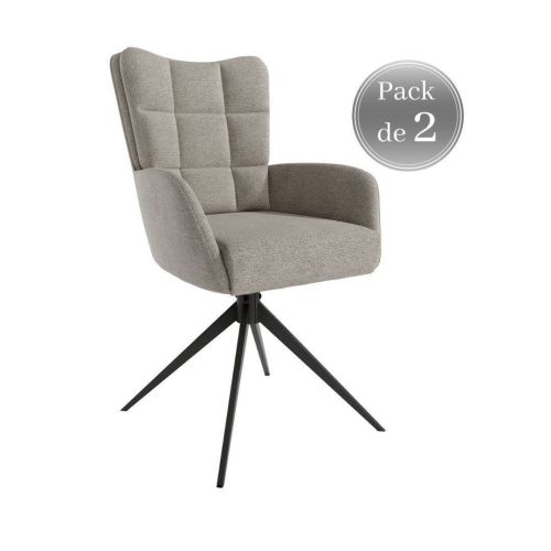Pack de Sillas SALTA Giratoria 360º Tapizada