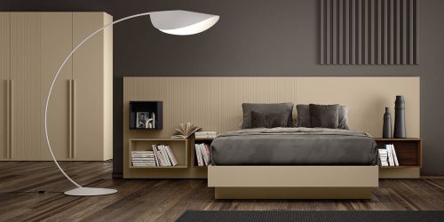 Conjunto de Dormitorio JORDAN EVO Nº 21 en color Pela, Java y Grafito