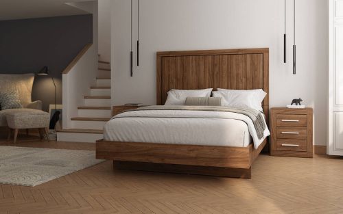Conjunto de Dormitorio JORDAN EVO Nº 26 de melamina acabado Java