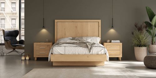 Conjunto de Dormitorio de Melamina JORDAN EVO Nº 41 en Roble
