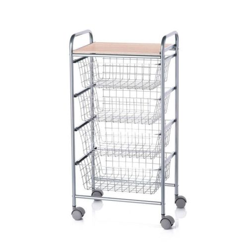 Carrito de Cocina HAYA con cuatro Cestas Extraíbles