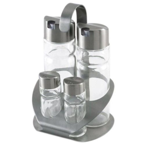Aceitera de Acero Inoxidable Monix M270102 de 4 Piezas