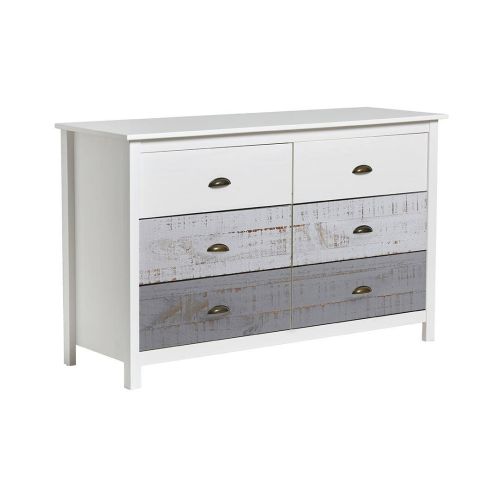 Cómoda de Matrimonio ROMANTICA de Madera con Efecto Envejecido