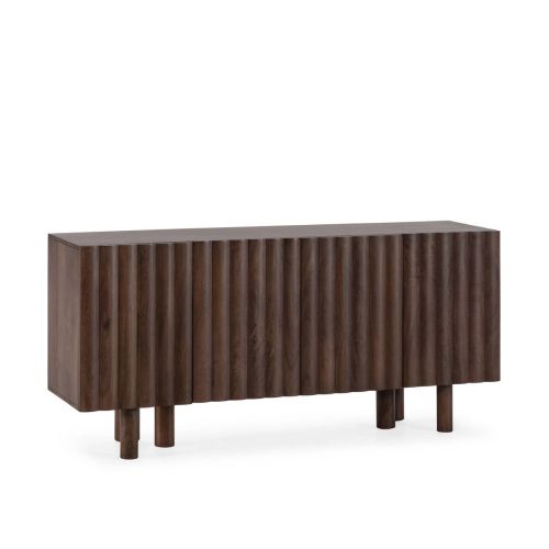 Aparador TAMIRA de Madera Maciza de Mango Nogal 160 cm