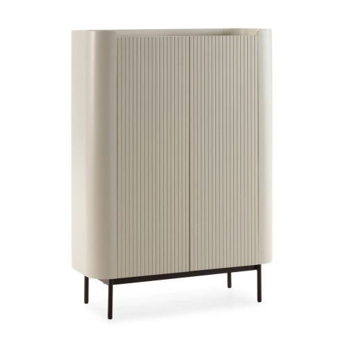 Mueble Auxiliar WILLA de 2 Puertas Lacado con Patas de Acero