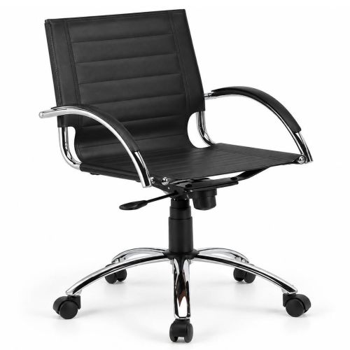 Silla Ejecutiva ENZO Basculante con Asiento en Piel Regenerada Negro
