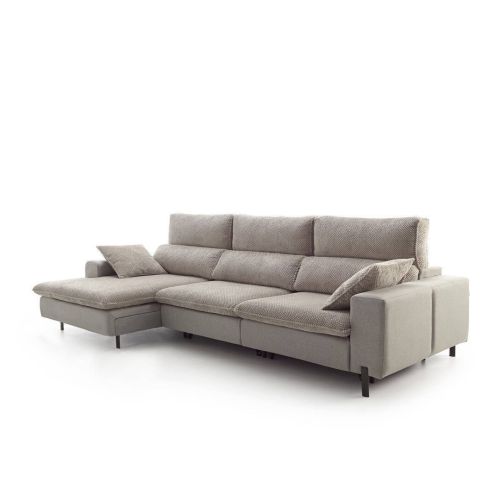 Sofá Chaise Longue CORA Izquierda Deslizante con Cabezales Reclinables