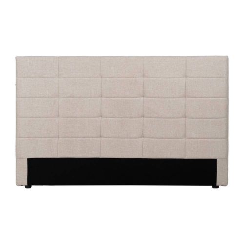 Cabecero de Matrimonio de Tela Tapizado Color Beige 613521