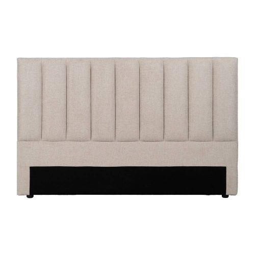 Cabecero de Matrimonio Tapizado en Tela Color Beige 613525
