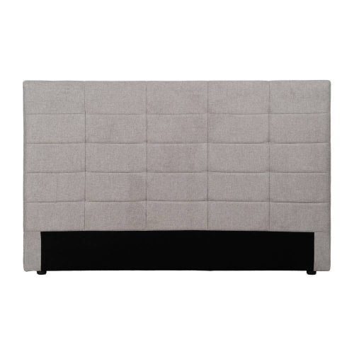 Cabecero de Matrimonio Tapizado en Tela Gris para Cama 135/150 cm 613523