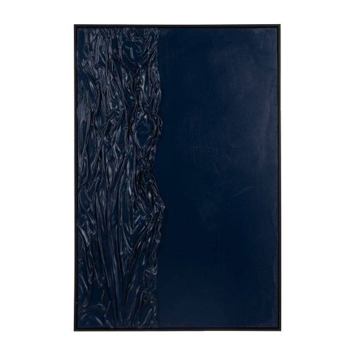 Cuadro Relieve Lienzo de 123x83 cm con Marco de PS Color Negro 614690