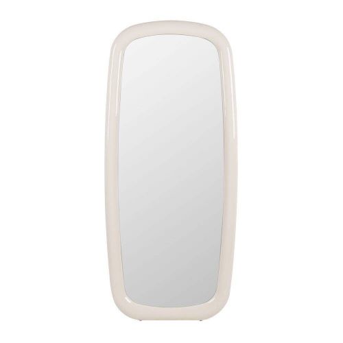 Espejo de Cuerpo Entero 80x180 cm Lacado Crema con Fijación de Seguridad 614908