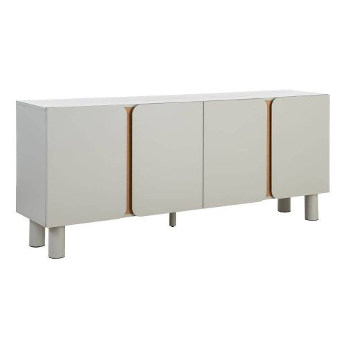 Aparador de Salón Taupe Estructura en DM con Patas de Roble 615547