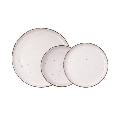 Juego de Mesa DUNA de 12 Platos de Cerámica Color Crema QUID 5426271
