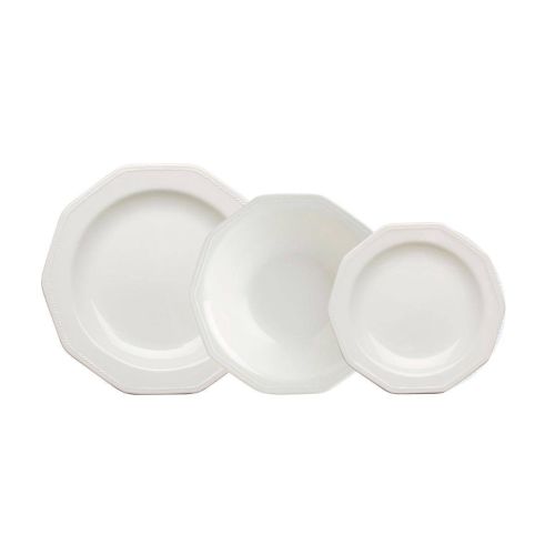 Vajilla 12 Piezas ARTIC WHITE QUEEN`S de Loza Vitrificada
