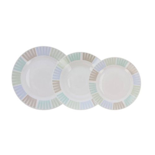 Vajilla de Porcelana CANADA Quid 18 Piezas para 6 Personas