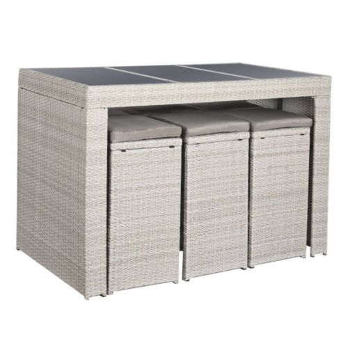 Set de Jardín con Mesa Alta y Taburetes MB-200900