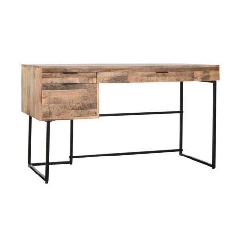 Escritorio de Madera de Mango con 3 cajones y patas de metal MB-200180